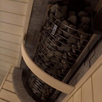 Tower corner w malutkiej saunie