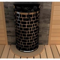 Aries Wall w saunie z kołnieżem drewnianym