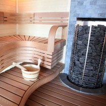 zamontowany Tower Wall w saunie